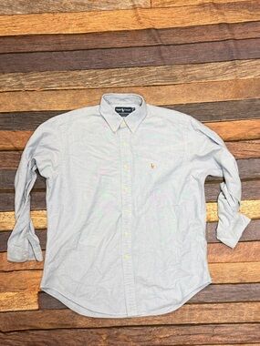 Polo Ralph Lauren Yarmouth Blue Oxford Long Sleeve Button Down Shirt